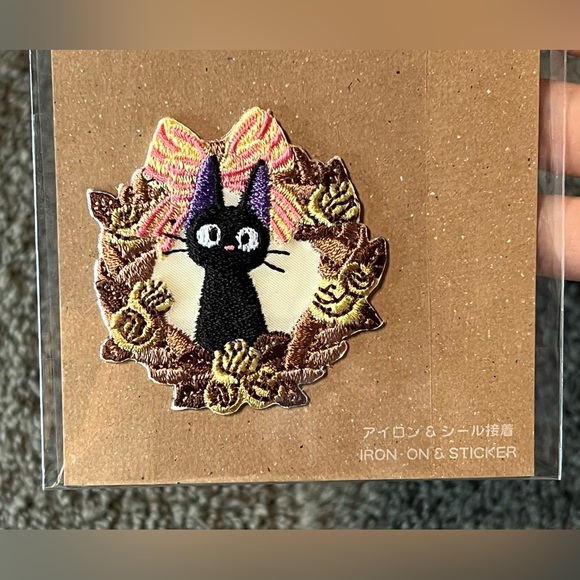 Studio Ghibli Kiki’s Delivery Service Jiji Embroidered Iron-On Patch Wappen Cute - Picture 4 of 8